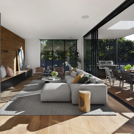 Stylish family apartment interior project